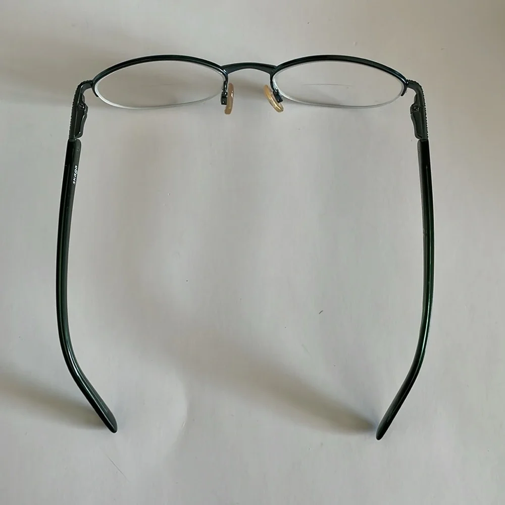 Skaga Half Rim Greem Metal Frame Eyeglass Frame Only 3830 LI 50[]18